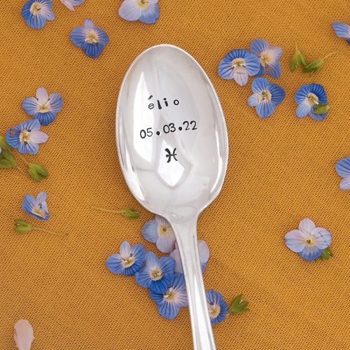 Petite cuillère à moka cadeau naissance