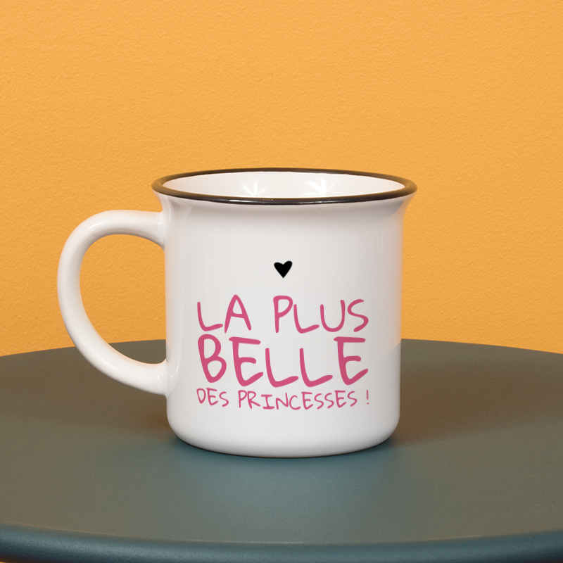 Typographie rose pour personnaliser un mug céramique
