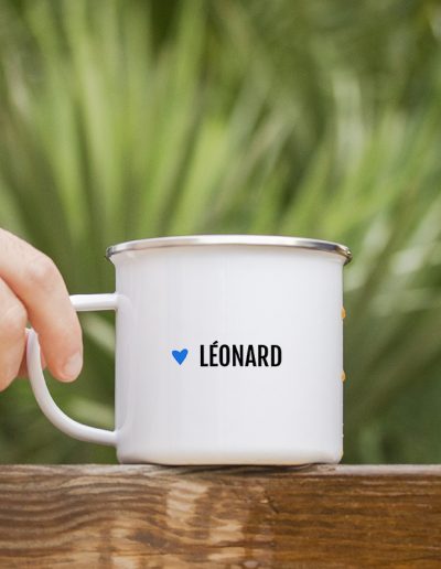 Mug personnalisé prénom Léonard