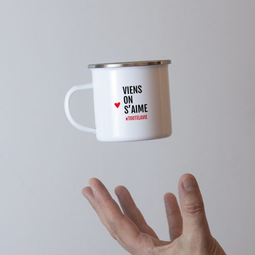 Mug viens on s'aime toute la vie