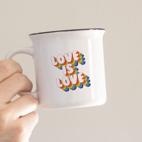Mug céramique love is love