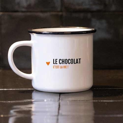 Mug en céramique le chocolat c'est la vie