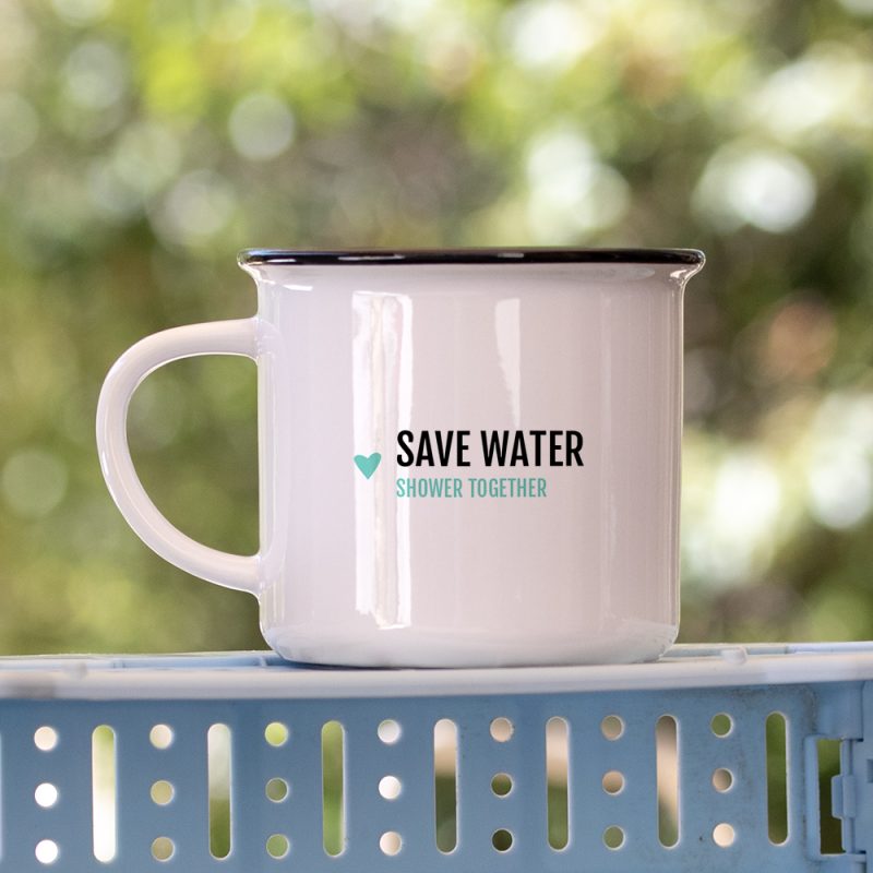 Mug - Save water, shower  together