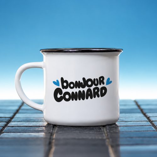 Mug céramique Bonjour connard – humour matin
