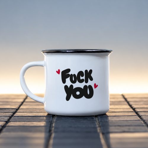 Mug céramique Fuck you – humour grinçant