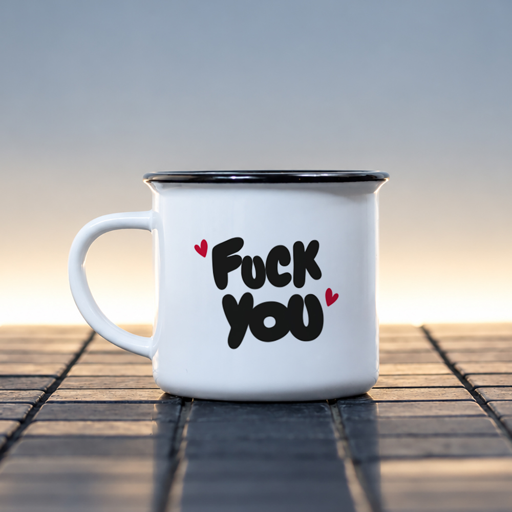 Mug céramique Fuck you – humour grinçant – Instagram Bibiche fait son cirque