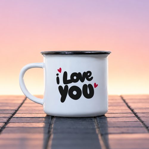 Mug céramique I love you – cadeau amour