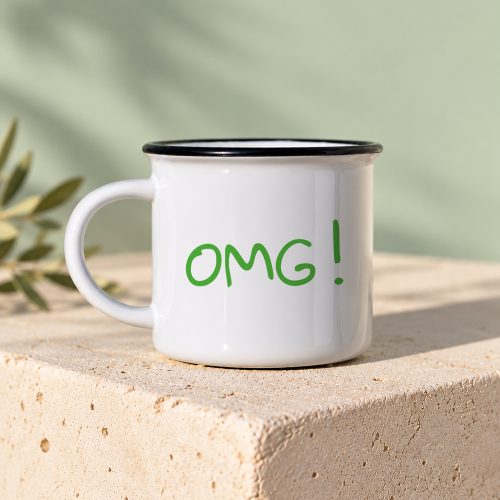 Mug céramique OMG ! – message humour